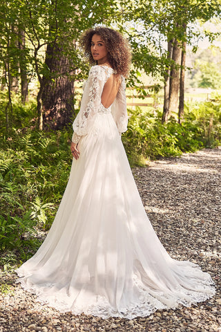 Wedding Gown Lillian West Style 66342 Bridal Gown with Sleeves Plus Size Wedding Dress 